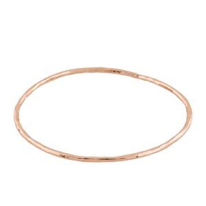 IPPOLITA HAMMERED ROSÉ GOLD PLATED STERLING SILVER 925  BANGLE BRACELET